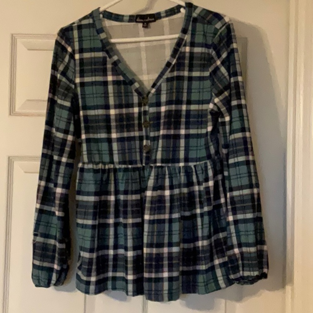 Small plaid shirt